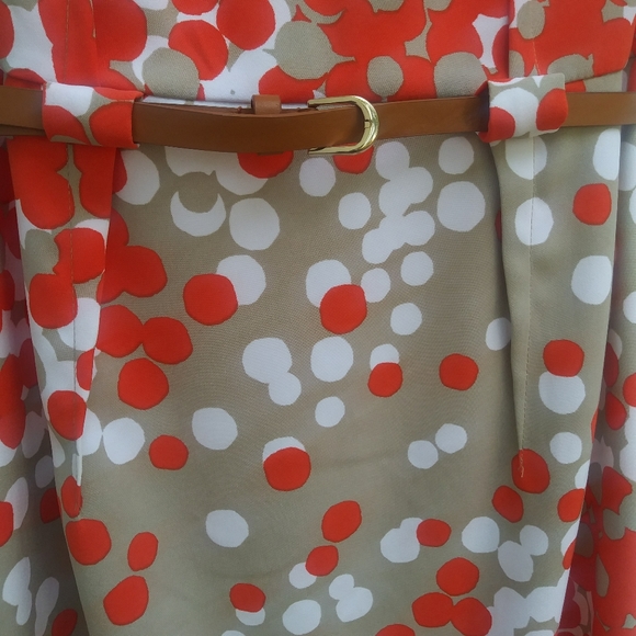 Soho Apparel LTD Retro Colorful Circle Print Dress - Picture 4 of 7